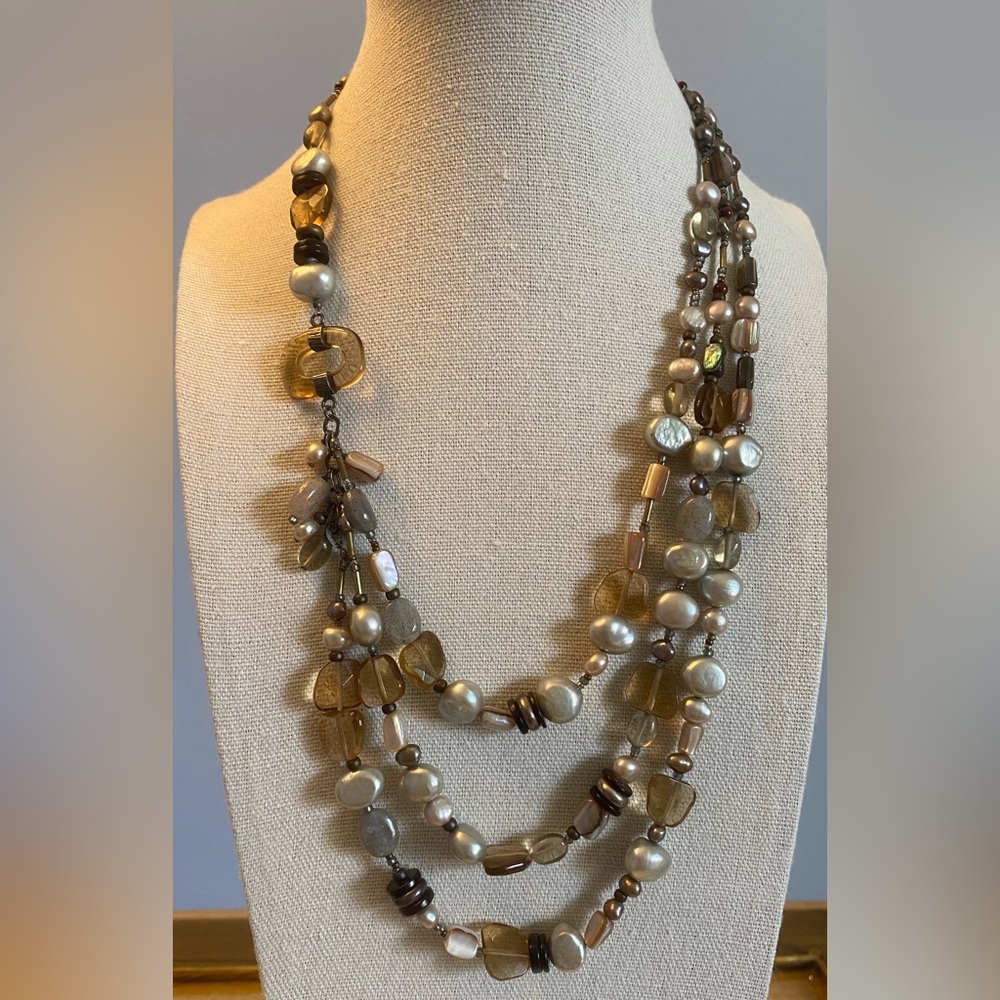Silpada Sterling Silver ICON TRIPLE-STRAND Necklace